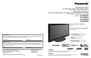Manual Panasonic TC-P42G10 Plasma Television