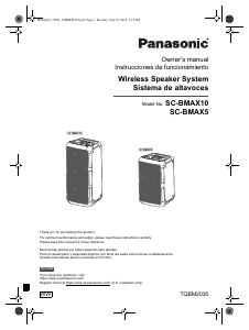Manual de uso Panasonic SC-BMAX10 Altavoz