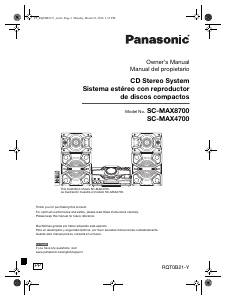 Handleiding Panasonic SC-MAX4700KIT Stereoset