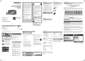 Handleiding Panasonic SC-HC271 Stereoset