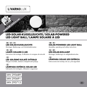Mode d’emploi LivarnoLux IAN 295689 Lampe