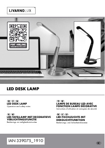 Bruksanvisning LivarnoLux IAN 339075 Lampa