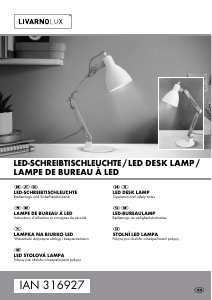 Bruksanvisning LivarnoLux IAN 316927 Lampa