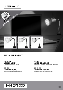 Bruksanvisning LivarnoLux IAN 278005 Lampa