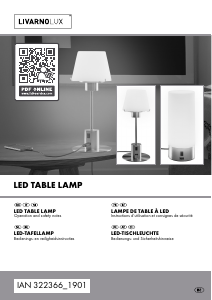 Bruksanvisning LivarnoLux IAN 322366 Lampa