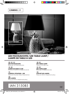 Mode d’emploi LivarnoLux IAN 315085 Lampe
