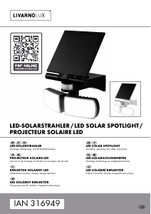 Bruksanvisning LivarnoLux IAN 316949 Lampa