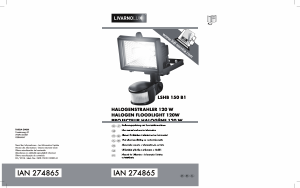 Mode d’emploi LivarnoLux IAN 274865 Lampe