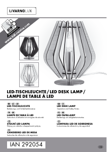 Bruksanvisning LivarnoLux IAN 292054 Lampa