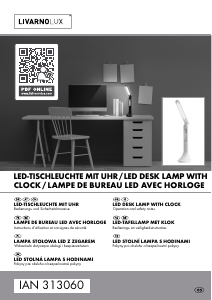 Bruksanvisning LivarnoLux IAN 313060 Lampa
