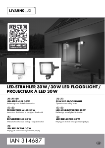 Bruksanvisning LivarnoLux IAN 314687 Lampa