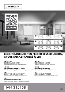 Bruksanvisning LivarnoLux IAN 315158 Lampa