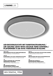 Bruksanvisning LivarnoLux IAN 306354 Lampa