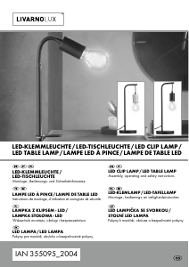 Mode d’emploi LivarnoLux IAN 355095 Lampe