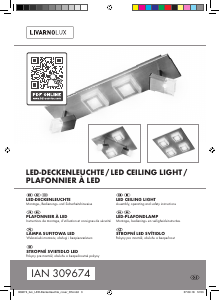 Bruksanvisning LivarnoLux IAN 309674 Lampa