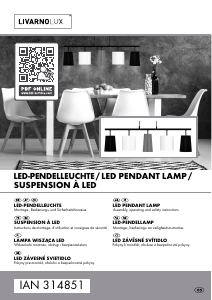 Bruksanvisning LivarnoLux IAN 314851 Lampa