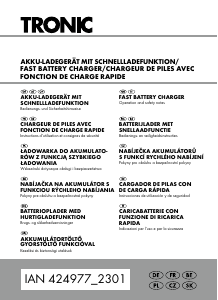 Bedienungsanleitung Tronic IAN 424977 Akkuladegerät