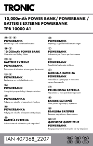 Priručnik Tronic IAN 407368 Prijenosni punjač