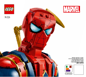 Посібник Lego set 76326 Super Heroes Погруддя Залізної Людини-Павука