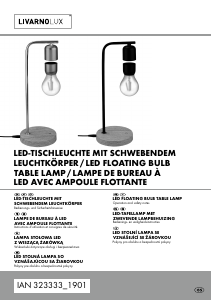 Bruksanvisning LivarnoLux IAN 323333 Lampa