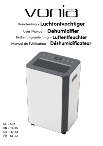 Bruksanvisning Vonia OL16-BD068B Avfuktare