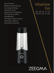 Bedienungsanleitung Zeegma Vitamine Go Standmixer