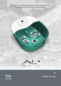 Manual de uso Zen Nile Baño de pie