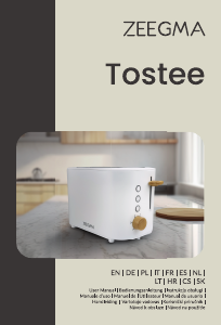 Manuál Zeegma Tostee Toustovač