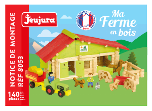 Jeu De Construction Jeujura Mon Chalet En Bois 8002 + Jolie Ferme - Occasion