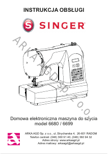 Instrukcja Singer 6699 Starlet Maszyna do szycia