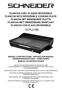 Manual de uso Schneider SCPL218B Parrilla de mesa