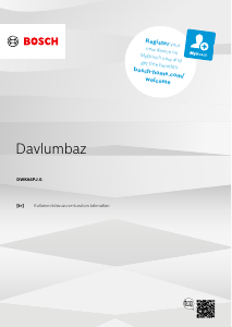Kullanım kılavuzu Bosch DWK64PJ60T Davlumbaz