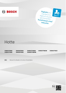 Mode d’emploi Bosch DWK67FN65 Hotte aspirante