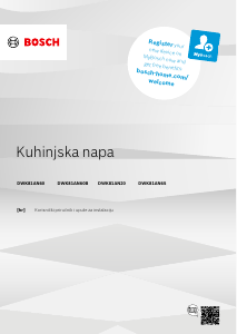 Priručnik Bosch DWK81AN20 Kuhinjska napa