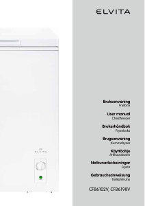 Brugsanvisning Elvita CFB6198V Fryser
