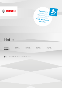 Mode d’emploi Bosch DWP94BC60 Hotte aspirante