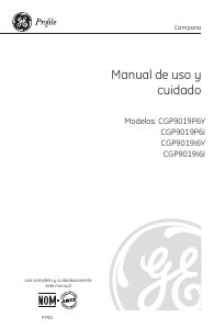 Manual de uso GE CGP9019P6I Campana extractora