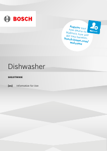 Manual Bosch SKS2ITW00E Dishwasher