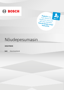 Kasutusjuhend Bosch SKS6ITB00E Nõudepesumasin