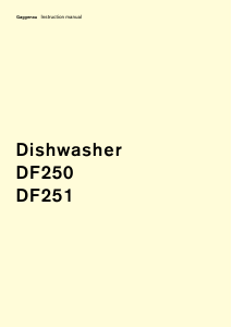 Bruksanvisning Gaggenau DF251160 Diskmaskin