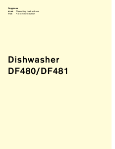 Bruksanvisning Gaggenau DF481761F Diskmaskin