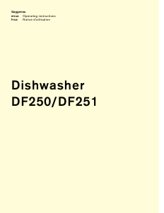 Mode d’emploi Gaggenau DF251761 Lave-vaisselle