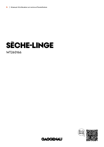 Mode d’emploi Gaggenau WT260166 Sèche-linge