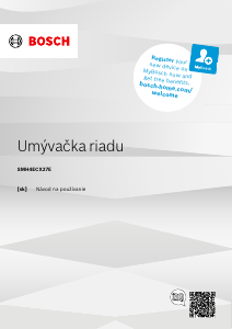 Návod Bosch SMH4ECX27E Umývačka riadu
