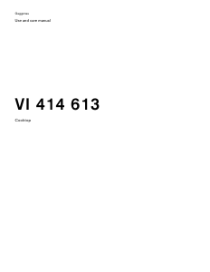Manual Gaggenau VI414613 Hob