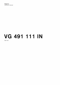 Bruksanvisning Gaggenau VG491111IN Häll