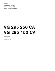 Mode d’emploi Gaggenau VG295250CA Table de cuisson