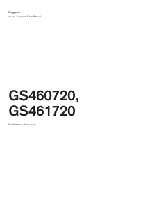 Handleiding Gaggenau GS460720 Oven