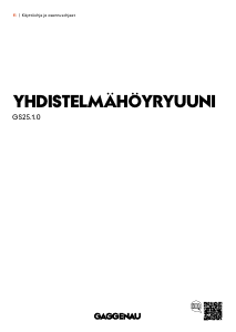 Käyttöohje Gaggenau GS251130 Uuni