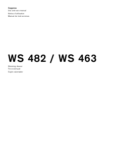 Manual Gaggenau WS463710 Warming Drawer